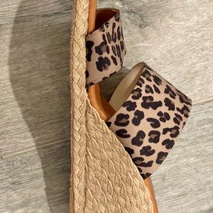 Almost new leopard wedges! Size 8. Brand is Andre Assous from Nordstrom